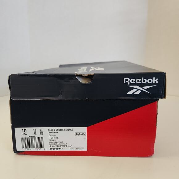 Reebok Women's Club C Double Revenge Platform Sneaker, Chalk/Smokey Rose, 10 - Picture 10 of 10